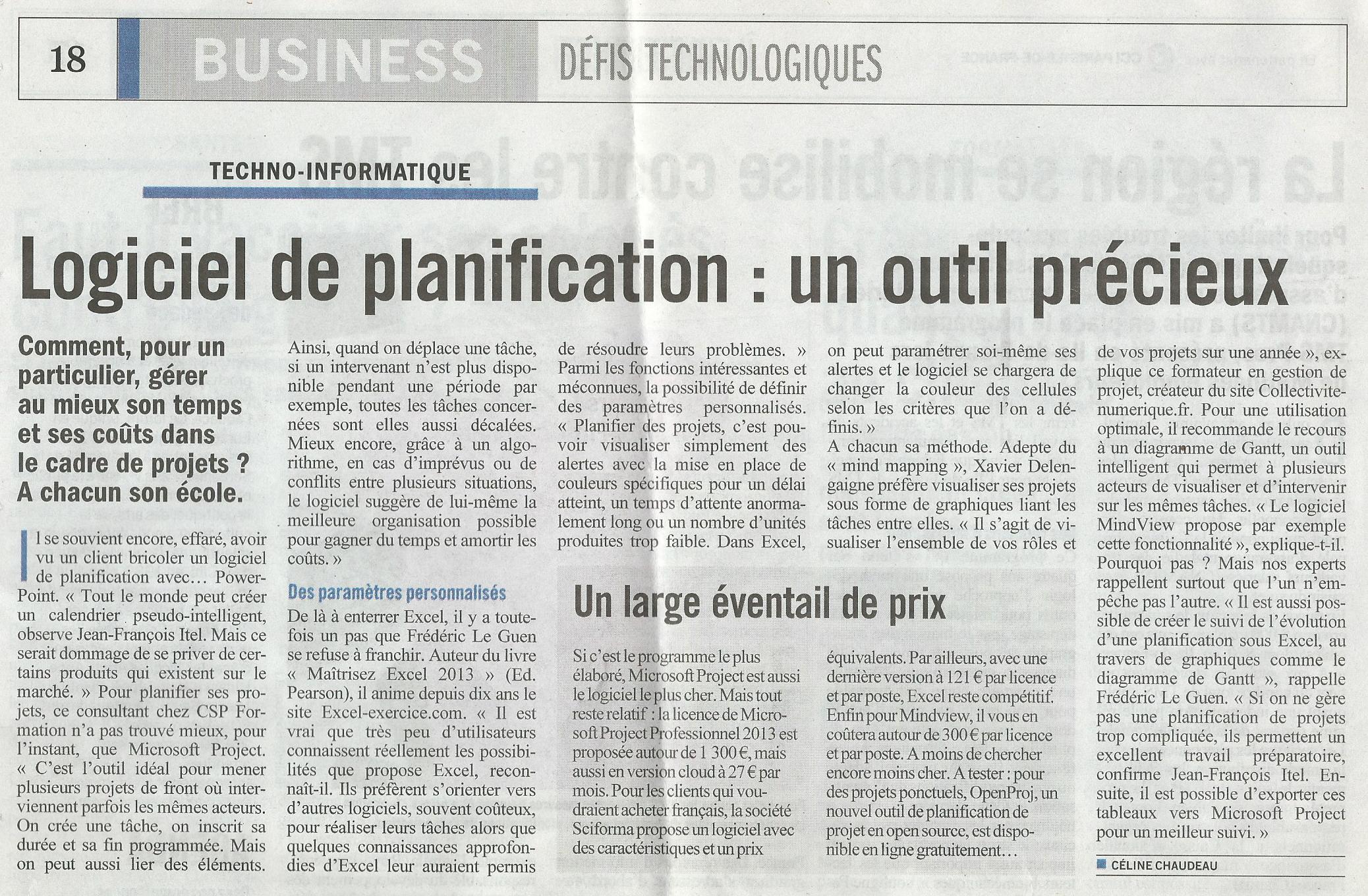 Microsoft Project, un outil d’aide à la gestion de projet